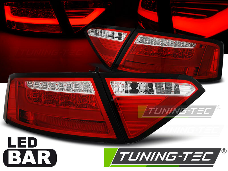 Feux arrière à LED rouges et blancs compatibles avec Audi A5 07-06.11