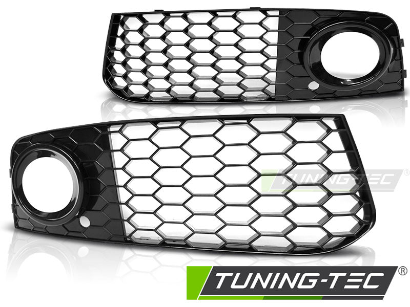 Cache antibrouillard noir brillant compatible avec Audi A4 (B8) 08-10.11