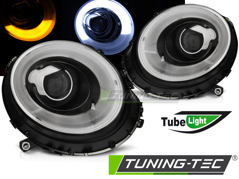 Tube lumineux de phare noir compatible BMW MINI (COOPER) 06-14