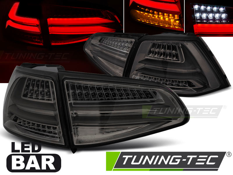 Feux arrière à LED fumés compatibles avec VW Golf 7 13-17