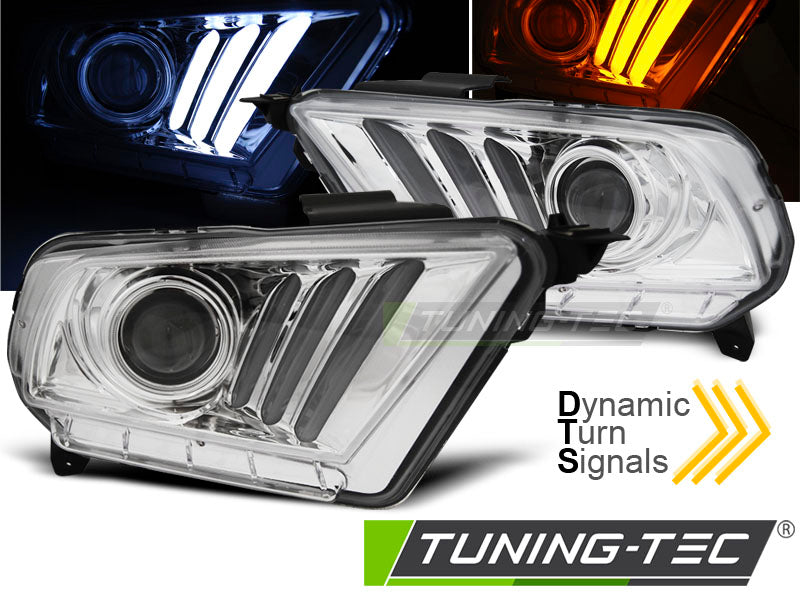 FORD MUSTANG V 10-13 TUBE LIGHT CHROME