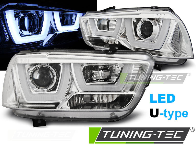 Feux tubulaires chromés pour Dodge Charger LX II 11-15