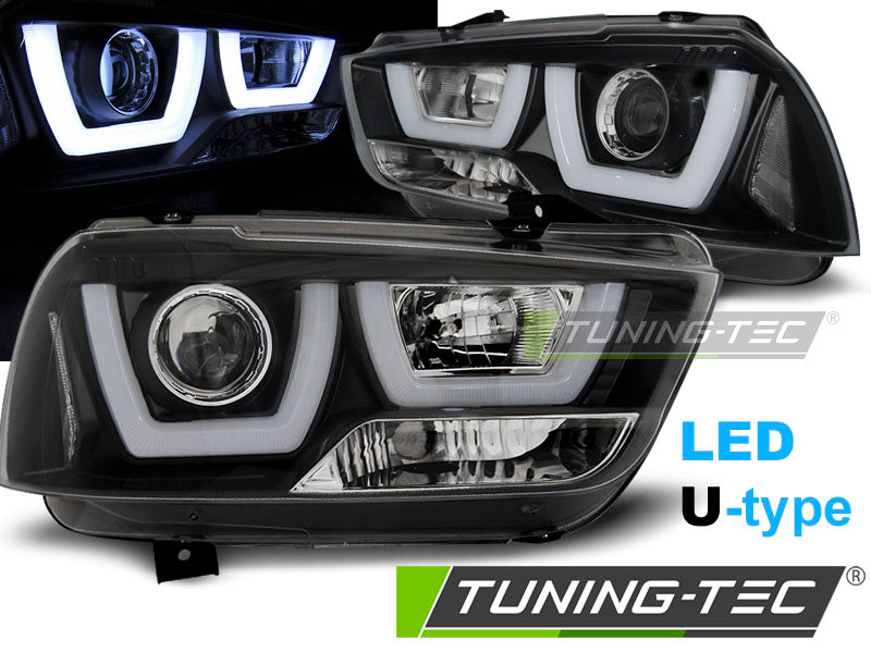 Feux tubulaires noirs pour Dodge Charger LX II 11-15