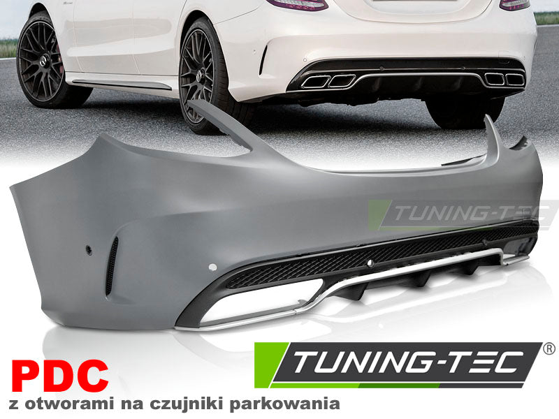 Pare-chocs arrière sport PDC compatible avec MERCEDES W205 14-