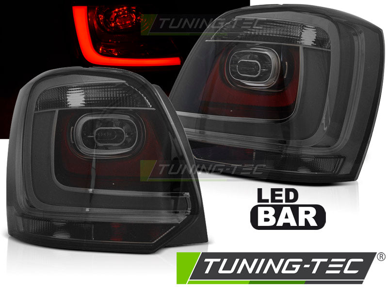 Feux arrière à LED fumés compatibles VW Polo 09-14