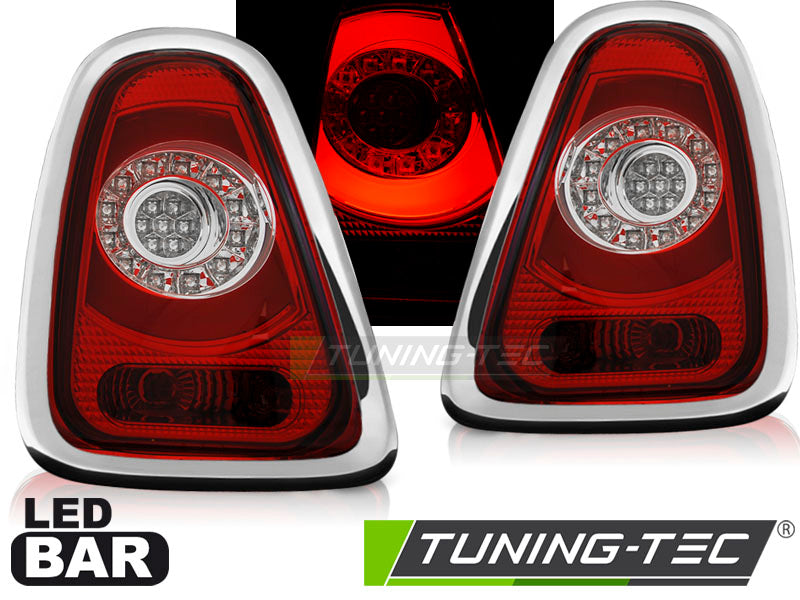 Barre LED rouge et blanche pour MINI COOPER R56, R57 (2010-2014)