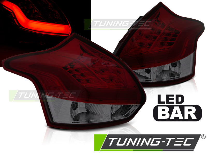 FORD FOCUS 3 11-10.14 HAYON Barre LED ROUGE FUMÉE