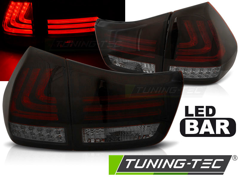 Barre LED rouge fumée noire pour Lexus RX 330/350 (2003-2008).