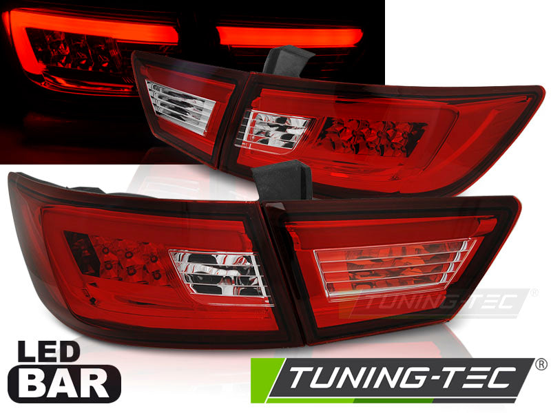 Barre LED rouge et blanche pour Renault Clio IV (2013-2016), 5 portes.