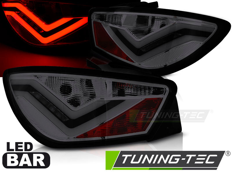 Feux arrière à LED fumés compatibles avec SEAT IBIZA 6J 3D 06.08-12