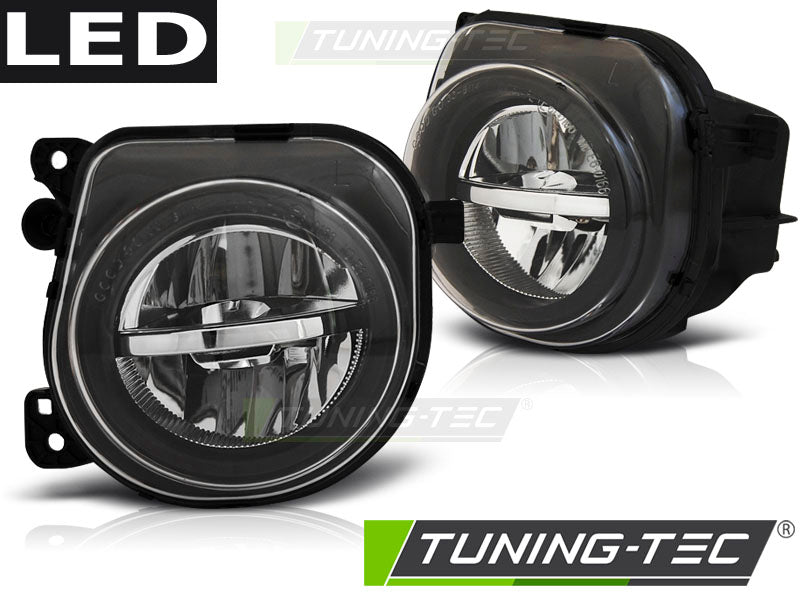 Feux antibrouillard chromés à LED compatibles BMW F10 F11 F07 LCI 06.13-16