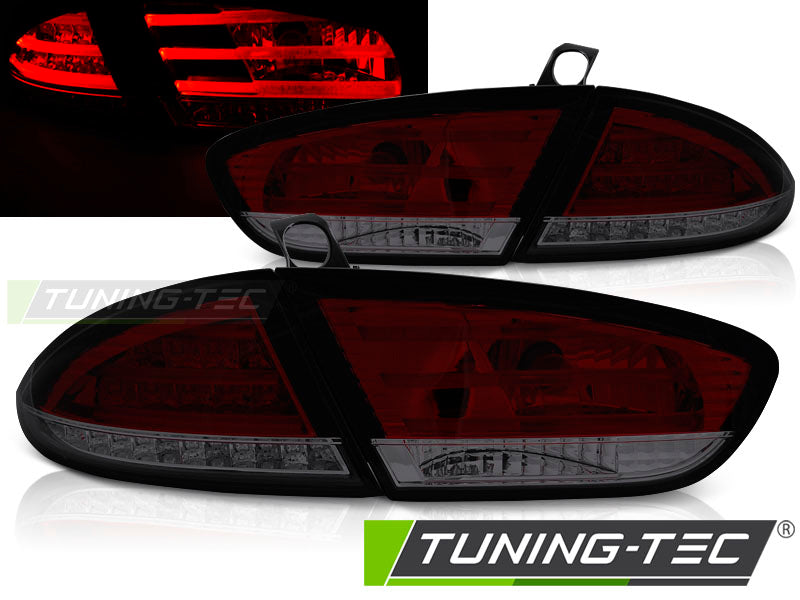 Feux arrière à LED rouge fumé compatibles avec SEAT LEON 03.09-12