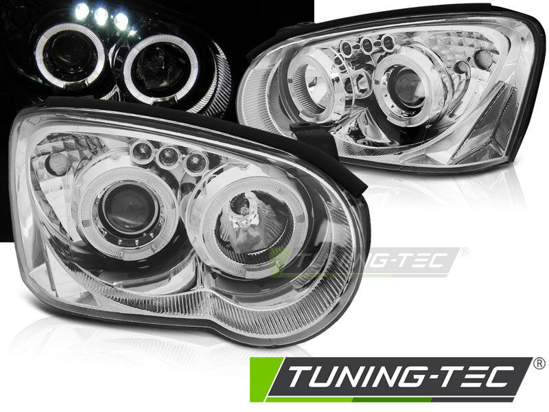 SUBARU IMPREZA II GD GG 03-05 ANGEL EYES CHROME