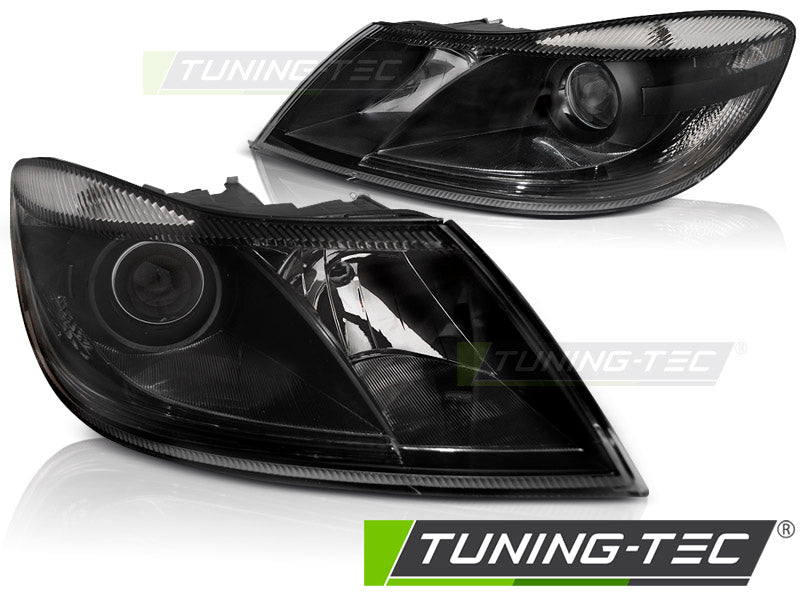 Phares noirs compatibles avec SKODA OCTAVIA 09-12