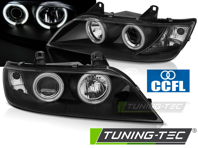 Phares Angel Eyes CCFL noirs compatibles BMW Z3 01.96-02