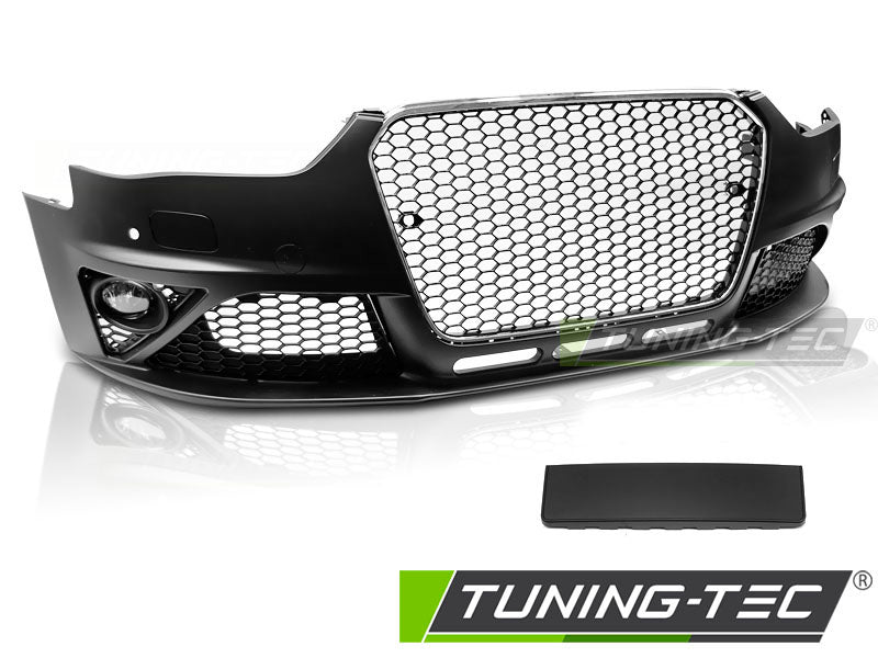 Pare-chocs avant sport chromé noir PDC compatible avec Audi A4 B8 12-15