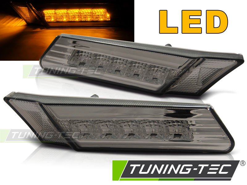 Feux de position latéraux à LED fumés compatibles avec Porsche 911 997 Carrera 04-09 / Boxster 987 05-08