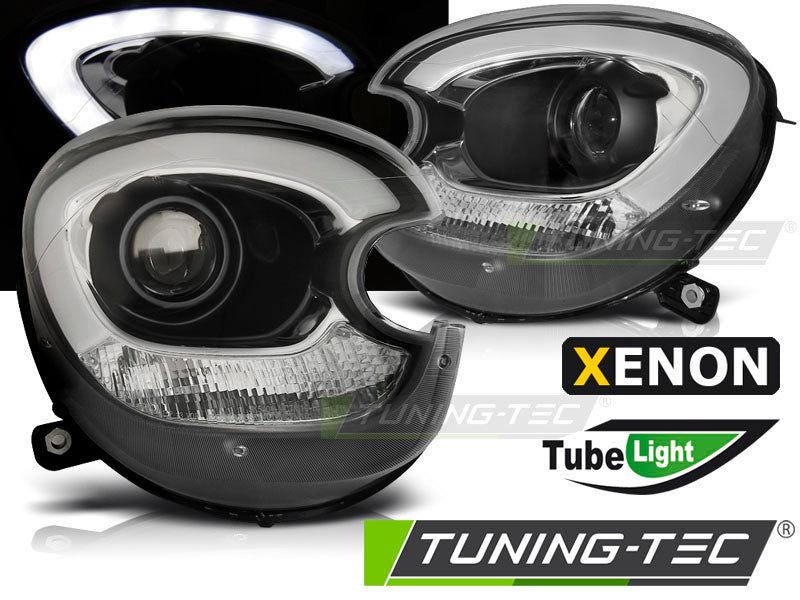 Phares au xénon, tube lumineux noir, compatibles avec BMW Mini (Cooper) R60 R61 Countryman 10-16