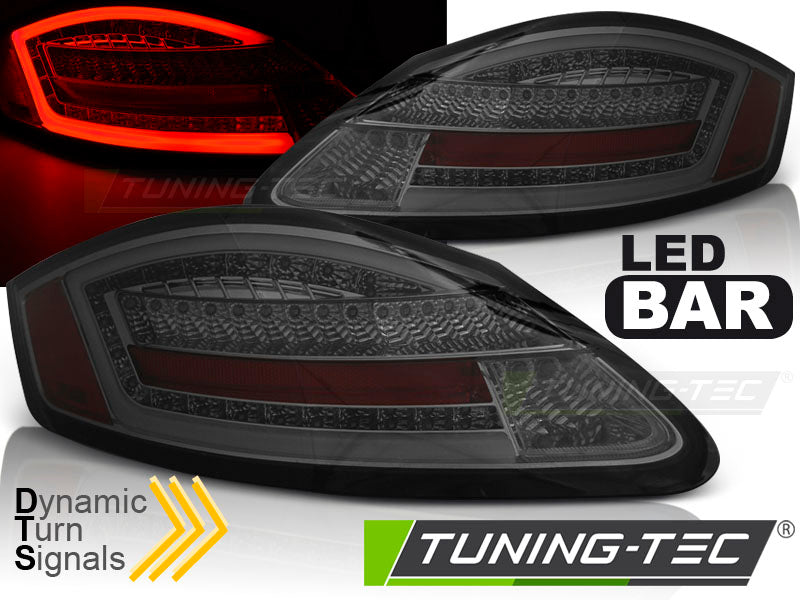 Feux arrière à LED fumés SEQ compatibles avec Porsche Boxster 987 / Cayman 05-08