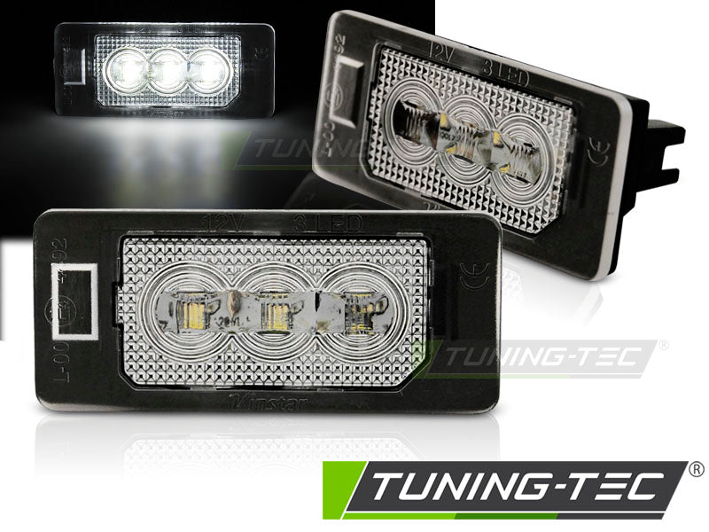 Éclairage de plaque d'immatriculation à LED (3 LED) compatible avec Audi Q5 / A4 (2008-2010) / A5 / TT / VW Passat B6 Kombi