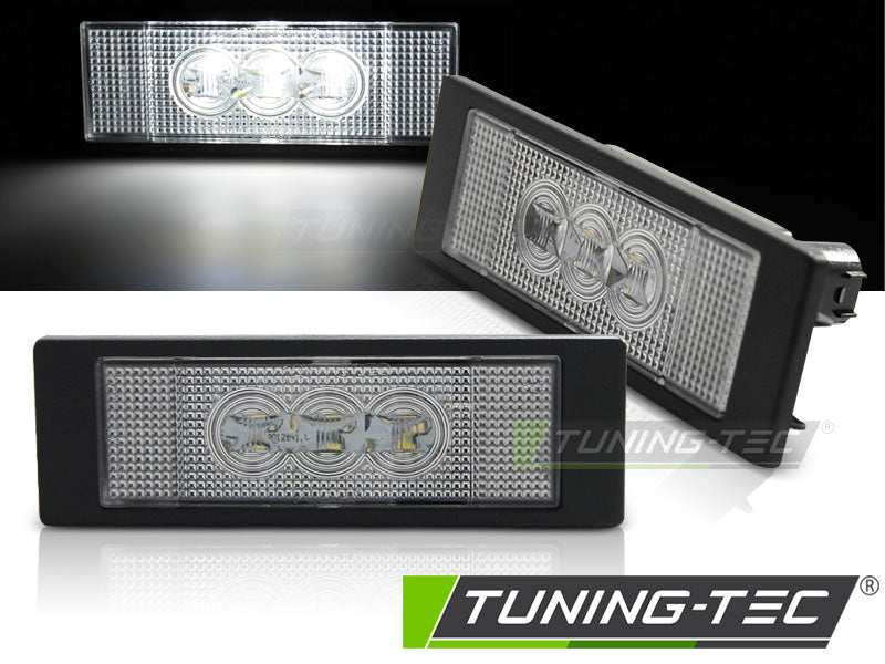 Feux de plaque d'immatriculation à LED transparents (3x) compatibles BMW E63/E64/E81/E87/Z4/MINI