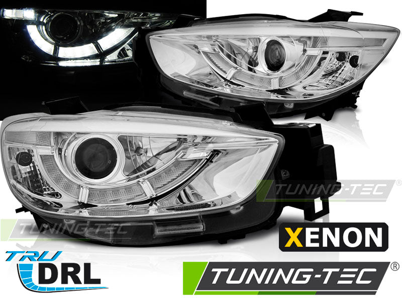 Feux de jour chromés xénon pour Mazda CX5 (2011-2015)