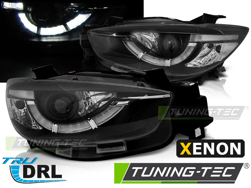 Feux de jour au xénon noir pour Mazda CX5 11-15
