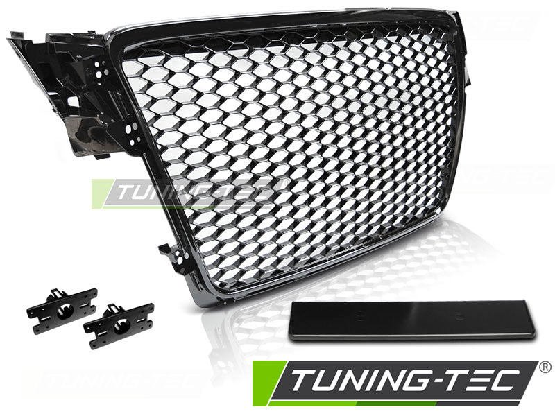CALANDRE SPORT NOIR BRILLANT compatible AUDI A4 B8 08-11