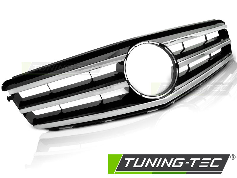 Calandre chromée noire compatible avec Mercedes W204 07-14