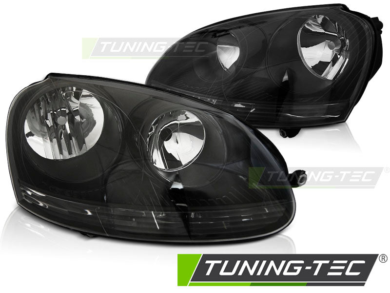Phares noirs compatibles avec VW Golf 5 10.03-09