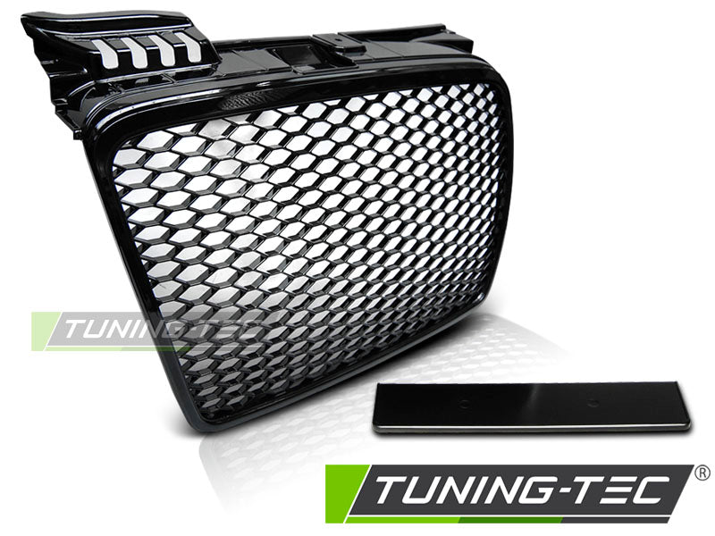 CALANDRE SPORT NOIR BRILLANT compatible avec AUDI A4 (B7) 04-08