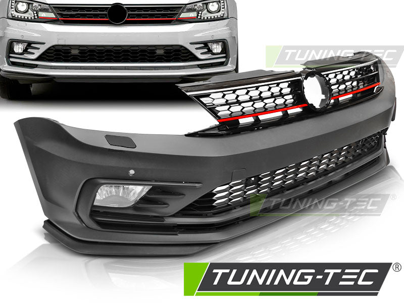 Pare-chocs avant sport avec PDC compatible VW Jetta VI 14-18