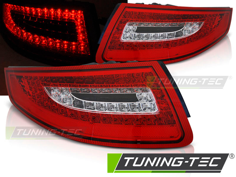 Feux arrière à LED rouge et blanc compatibles avec Porsche 911 997 (2004-2009)