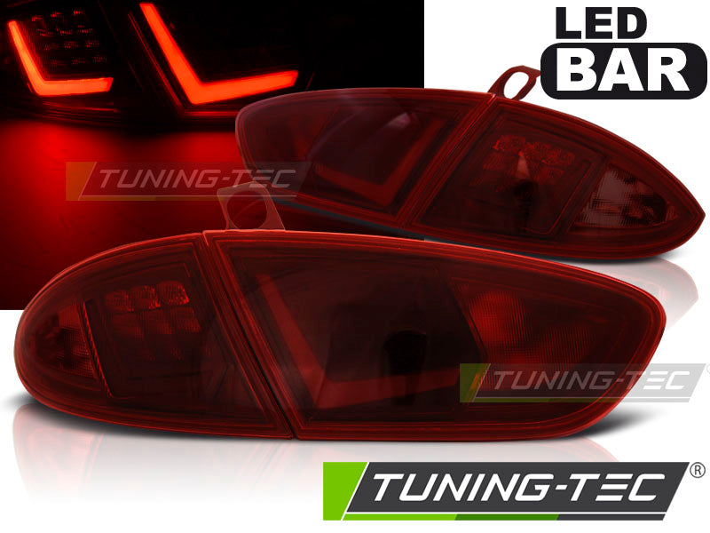 Feux arrière à LED rouges fumés compatibles avec SEAT LEON 03.09-12