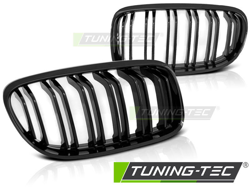 Calandre noire brillante à double barre style sport compatible BMW E90 / E91 LCI 09-