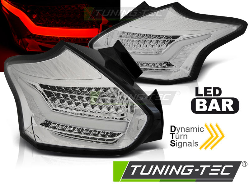 FORD FOCUS 3 15-18 HAYON CHROMÉ SEQ LED