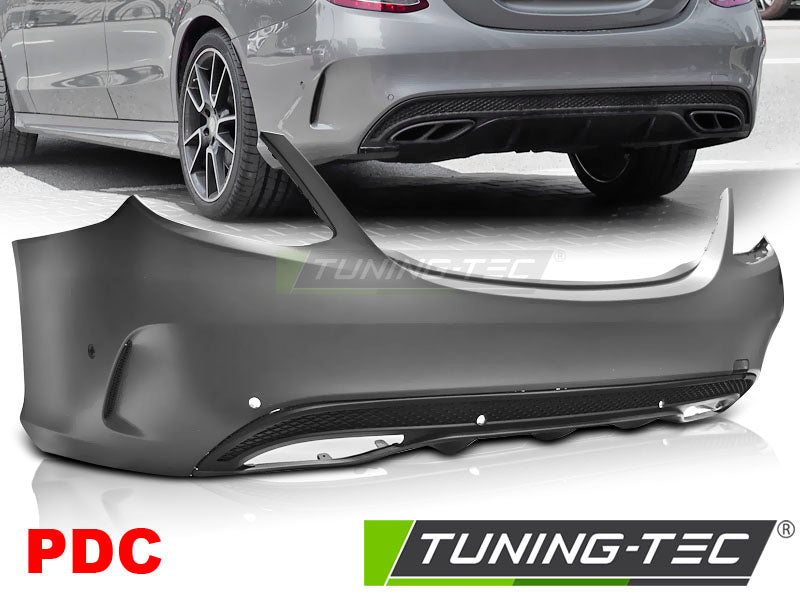 Pare-chocs arrière sport PDC compatible avec MERCEDES W205 14-18
