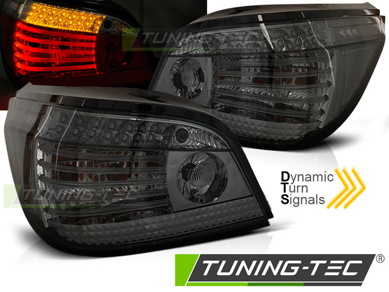 Feux arrière à LED fumés SEQ compatibles BMW E60 07.03-07