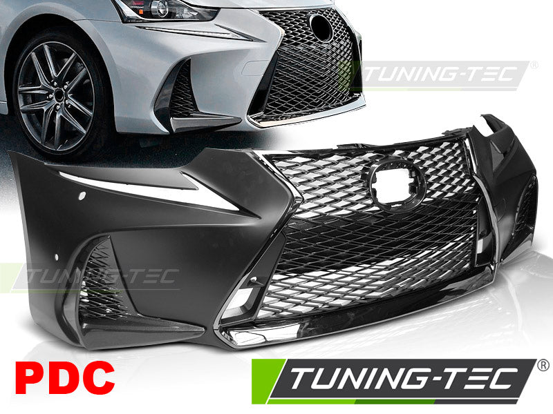 Pare-chocs avant style F Sport avec PDC compatible Lexus IS III 17-20