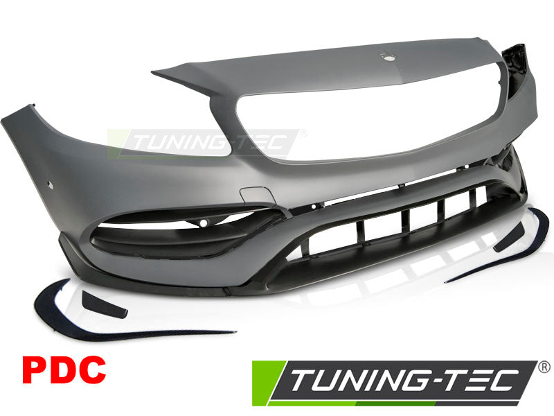 Pare-chocs avant sport PDC compatible avec Mercedes Classe A W176 15-18