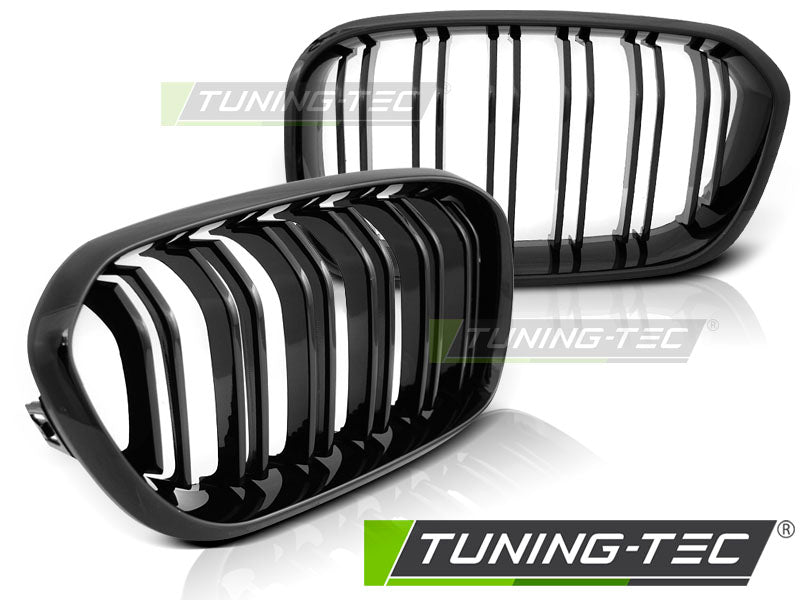 Calandre noire brillante à double barre compatible BMW F20 F21 LCI 15-18