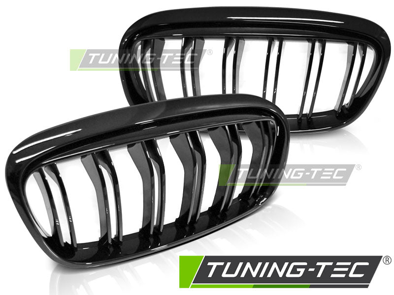 Calandre noire brillante à double barre compatible BMW F45/F46 14-18