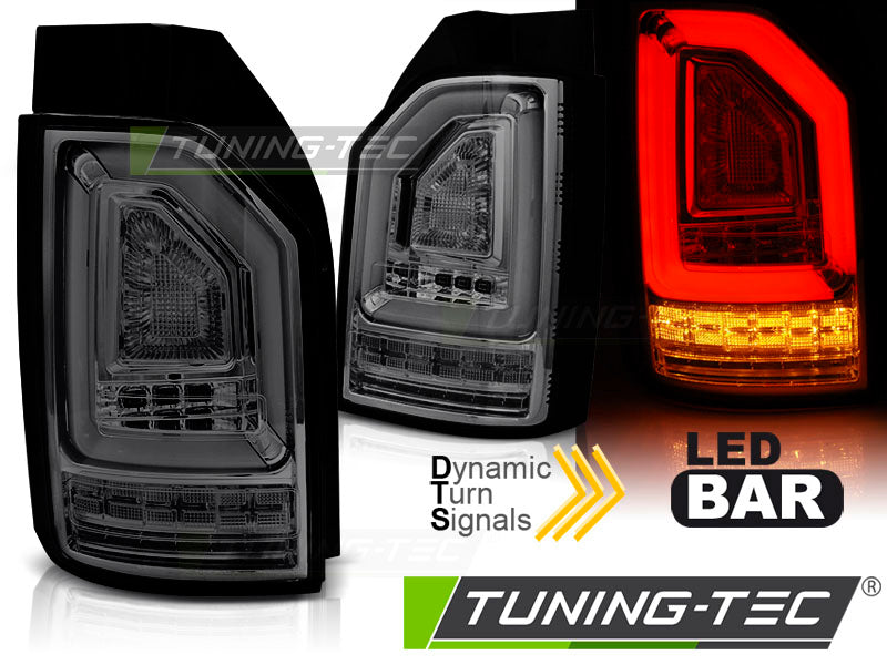 Feux arrière à LED fumés SEQ compatibles VW T6 15-19 Ampoule d'origine