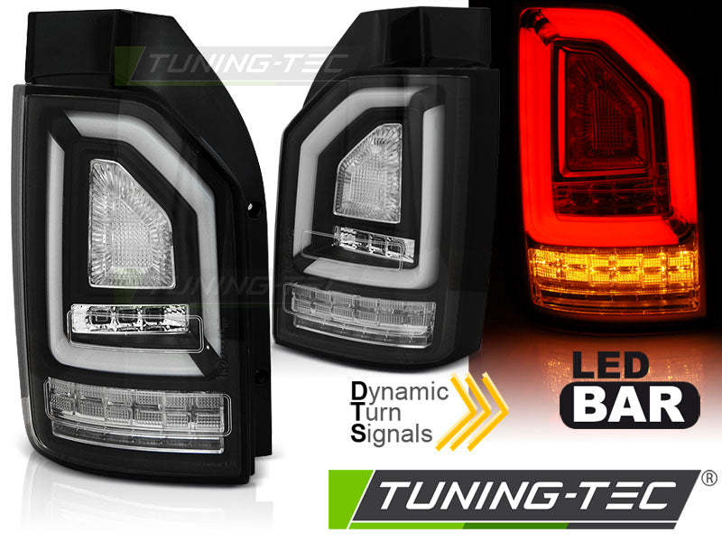 Feux arrière à LED noirs SEQ compatibles VW T6 15-19 OEM LED