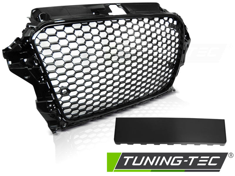 CALANDRE SPORT NOIR BRILLANT compatible AUDI A3 (8V) 12-16