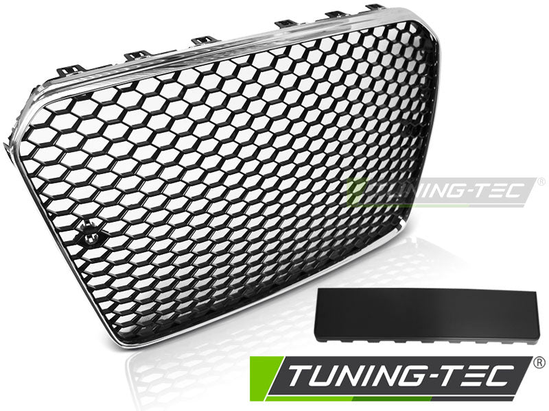 CALANDRE SPORT CHROMÉE NOIRE compatible AUDI A5 11-16