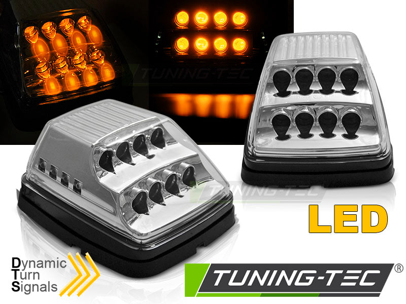 Clignotant avant à LED chromé SEQ compatible avec Mercedes Classe G W463 90-12