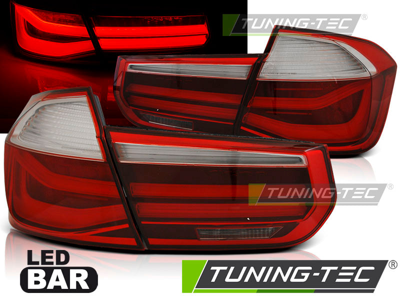 Feux arrière à LED à LED rouge fumé compatibles BMW F30 11-15