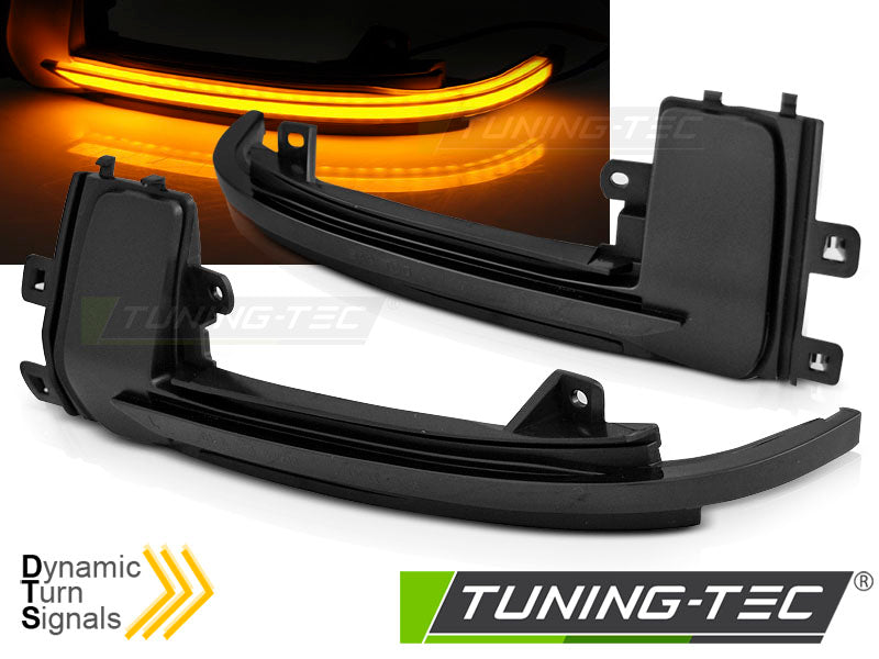 Clignotant latéral à LED fumé intégré au rétroviseur, compatible avec Audi A3 10-12 / A4 10-15 / A5 10-16