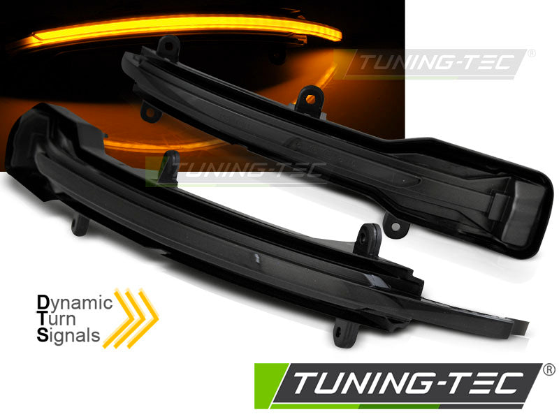 Clignotant latéral à LED fumé intégré au rétroviseur, compatible avec Audi Q5 12-17 / Q7 09-15